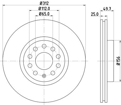 MINTEX MDC1706: Piduriketas Ø: 312mm, sisemine õhutus, Ø: 312mm, ilma rattakeskmeta, ilma rattalaagrita, ilma rattakinnituspoltideta