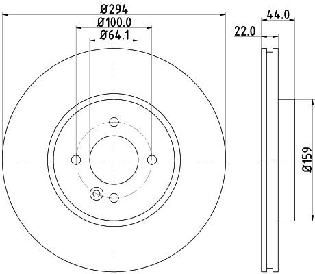 MINTEX MDC2083: Féktárcsa Ø: 294mm, belső hűtésű, Ø: 294mm, kerékagy nélkül, kerékcsapágy nélkül, kerékrögzítő csavar nélkül