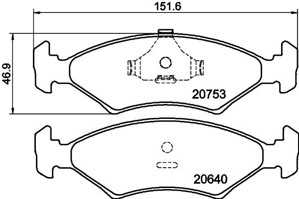 MINTEX MDB1175: Piduriklotsid