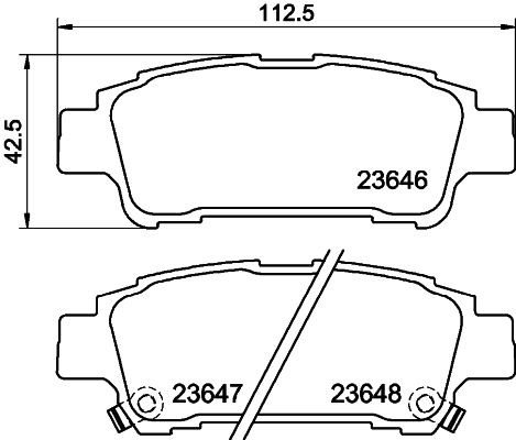 MINTEX MDB2115: Piduriklotsid