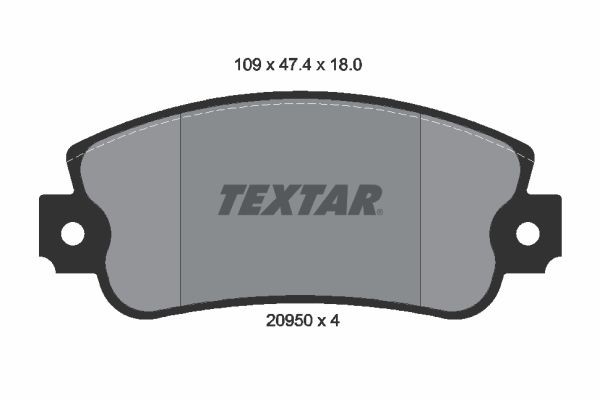 TEXTAR 2095005: Bremseklodser