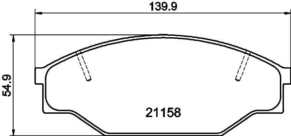 MINTEX MDB1334: Stabdžių kaladėlės
