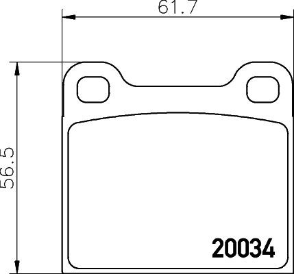 MINTEX MDB1002: Plăcuțe de frână