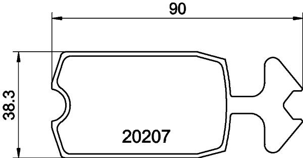 MINTEX MDB1029: Stabdžių kaladėlės