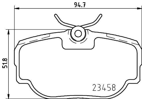 MINTEX MDB2470: Piduriklotsid koos pidurisadula kruvidega