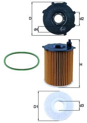KNECHT OX 171/2D1 Ölfilter mit Dichtung