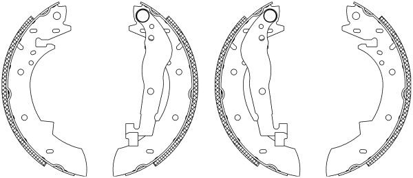 TEXTAR 83030404: Kit frenos, disco de tambor con cilindro de freno de rueda Shoe Kit