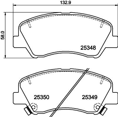 MINTEX MDB3276: Piduriklotsid