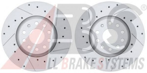 A.B.S. 17558S: Piduriketas Ø: 312mm, augustatud/sise, Ø: 312mm BREMBO BEARING DISC LINE