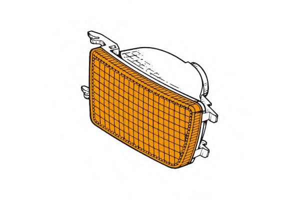 EUROLITES LEART 20.457.122: Clignotant avant gauche, orange, sans porte-lampe