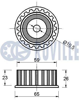 RUVILLE 5137: Zestaw łożysk koła