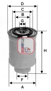 SOFIMA S 4398 NR: Degvielas filtrs