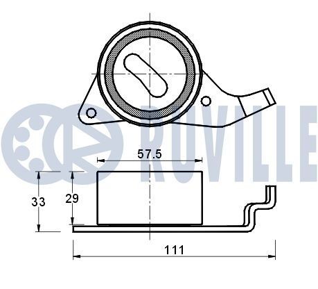 RUVILLE 835325: Dystans gumowy, resorowanie