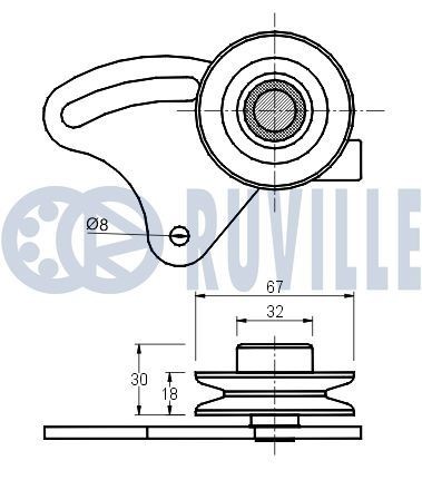 RUVILLE 835405: Gummianslag, affjedring foraksel