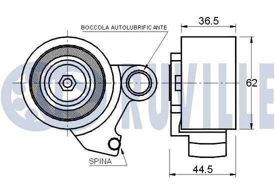 RUVILLE 835701: Dystans gumowy, resorowanie