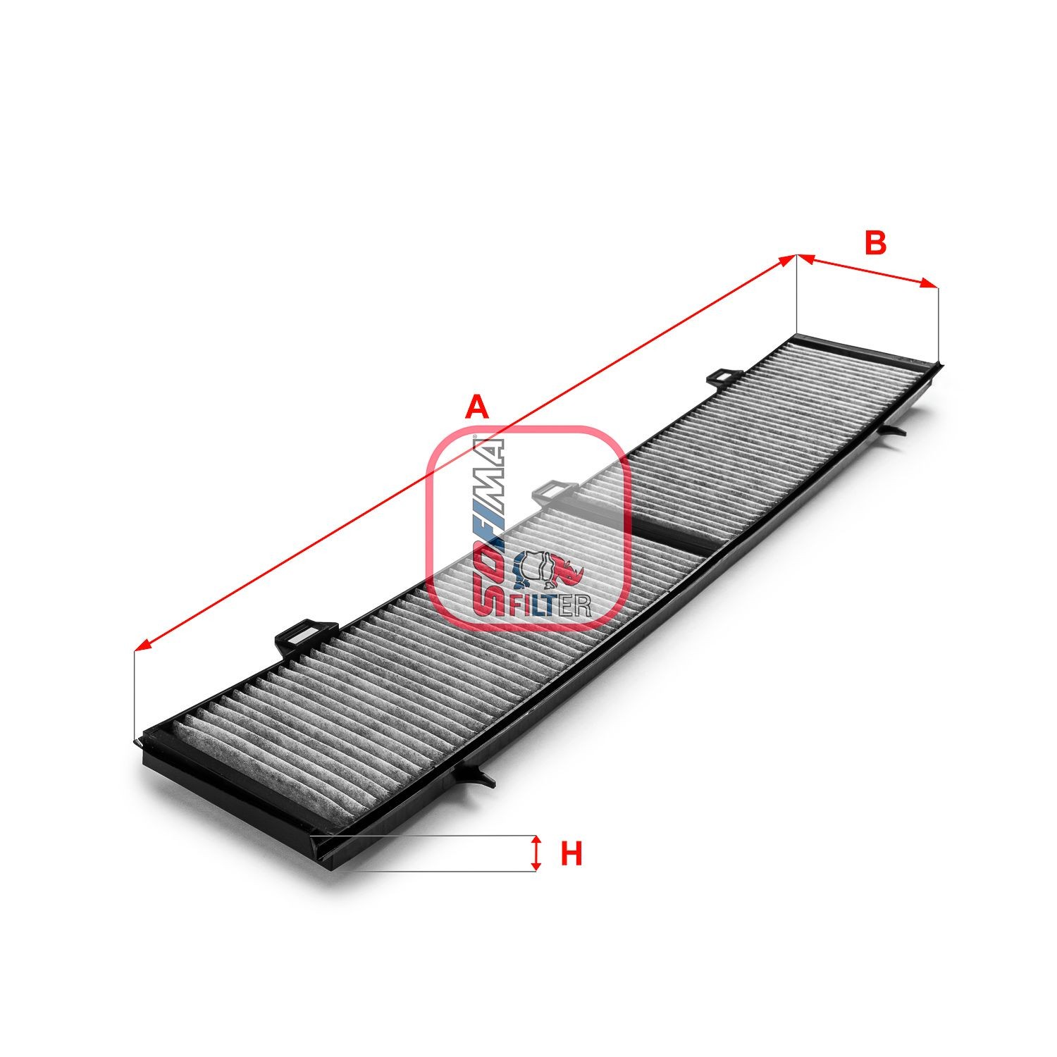 SOFIMA S 4154 CA: Filtrs, Salona telpas gaiss Aktivētās ogles filtrs