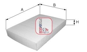 SOFIMA S 3025 C: Filtrs, Salona telpas gaiss Daļiņu filtrs