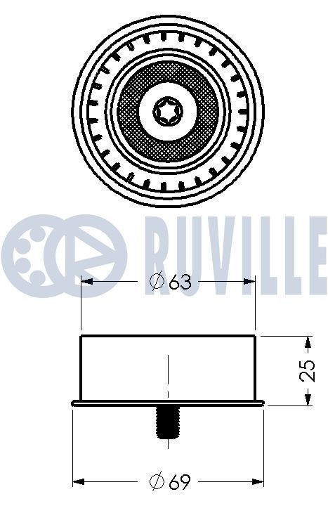 RUVILLE 5282: Комплект колесен лагер