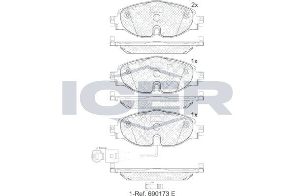 ICER 182111: Piduriklotsid