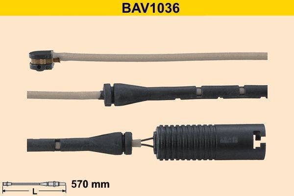 Barum BAV1036: Hoiatuskontakt, piduriklotsi kulumine
