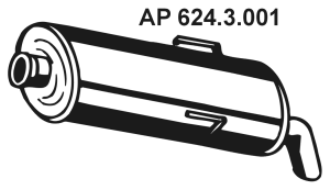 EBERSPÄCHER 624.3.001: Lõppsummuti 660mm