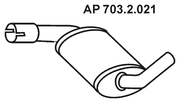 EBERSPÄCHER 703.2.021: Kesksummuti 590mm