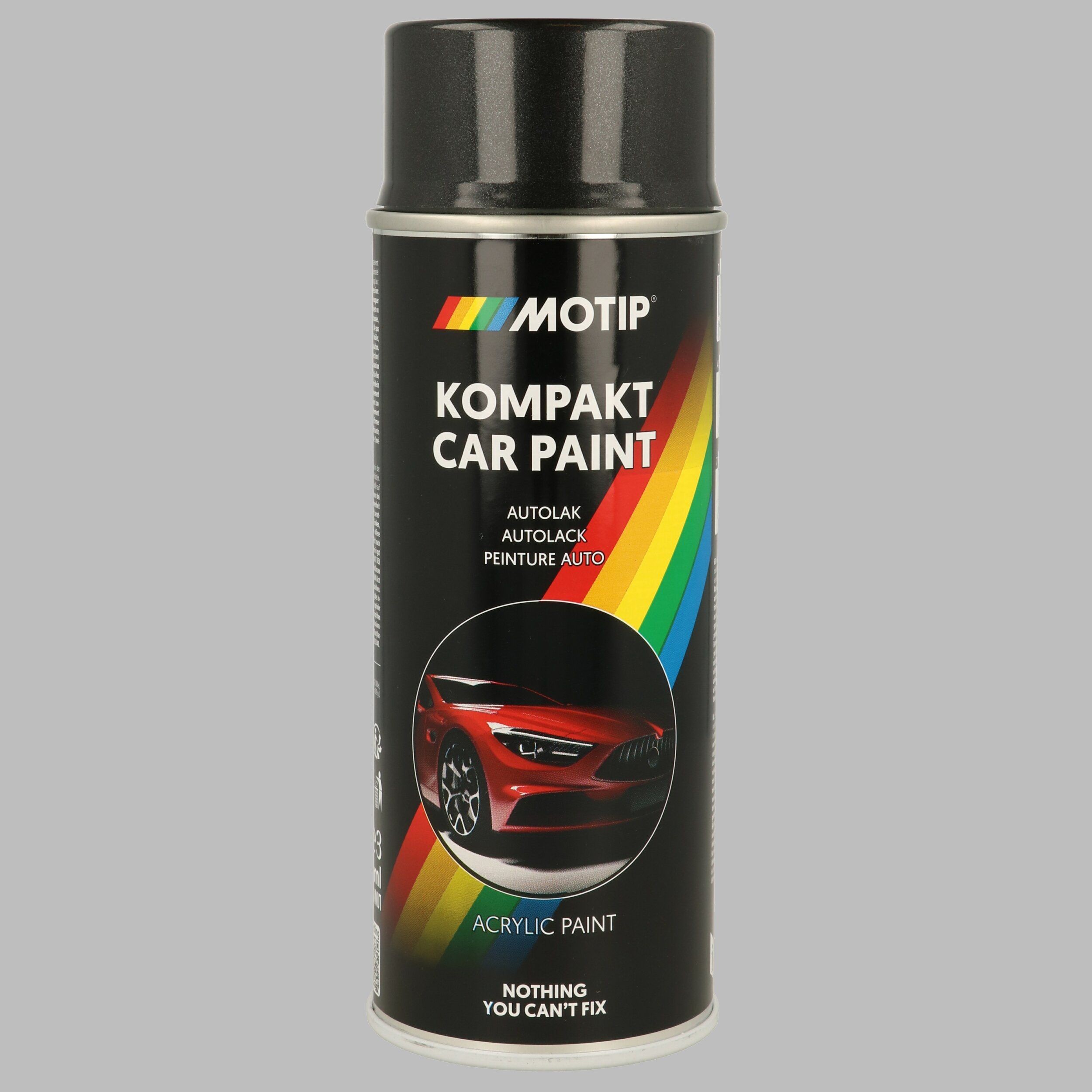 MOTIP 51026: Tr. priemonės kombinac. dažai Kompakt grey metallic 400 ml