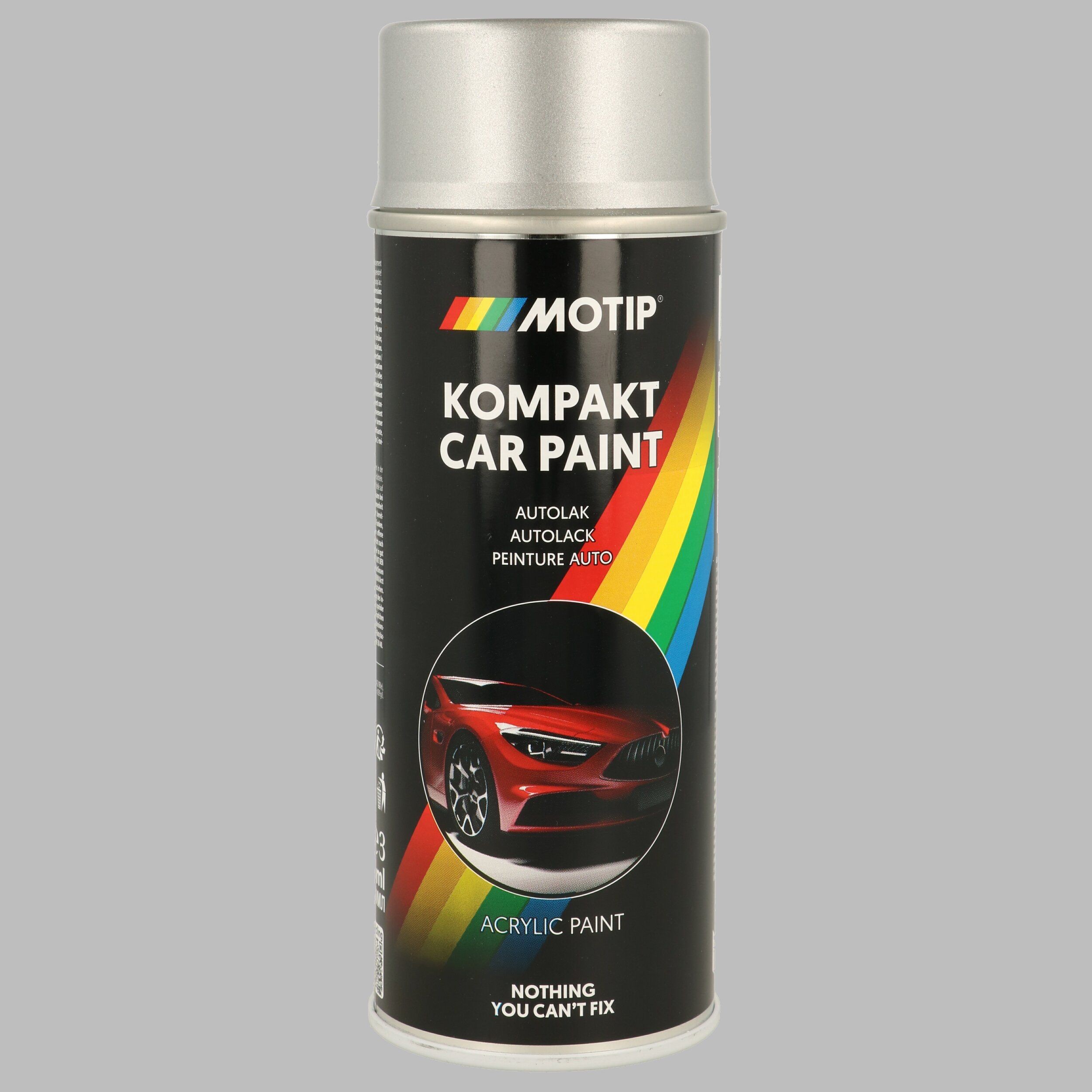 MOTIP 55280: Автомобилен нитроцелулозен лак Kompakt silver metallic 12 ml