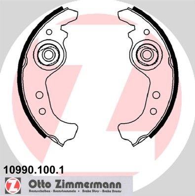 ZIMMERMANN 10990.100.1: Fékpofa Kép megfelel a szállítási terjedelemnek