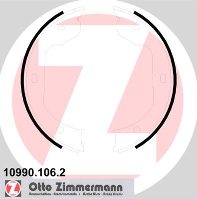 ZIMMERMANN 10990.106.2: Zestaw szczęk hamulcowych, hamulec postojowy Fotografia odpowiada zakresowi dostawy