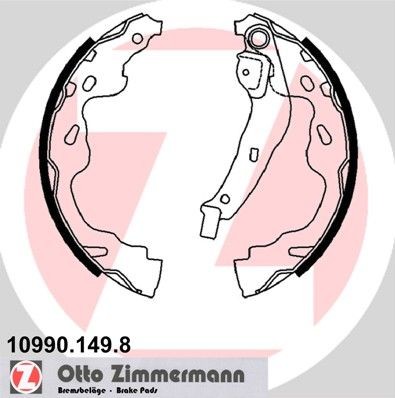 ZIMMERMANN 10990.149.8: Remschoenset Met hefboom, Foto komt overeen met de leveringsomvang