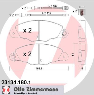 ZIMMERMANN 23134.180.1: Piduriklotsid