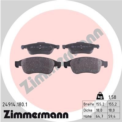 ZIMMERMANN 24914.180.1: Bremžu kluči Foto atbilst piegādes apjomam