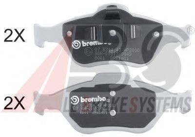 A.B.S. 37195S: Piduriklotsid BREMBO BEARING DISC LINE