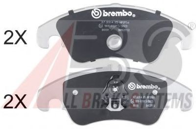 A.B.S. 37728S: Piduriklotsid BREMBO BEARING DISC LINE