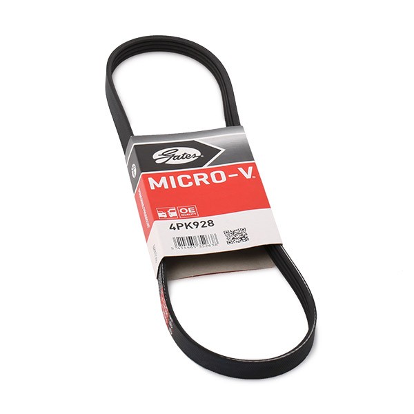 GATES 4PK928: Curea transmisie cu caneluri 928mm, Numar nervuri: 4 Micro-V®