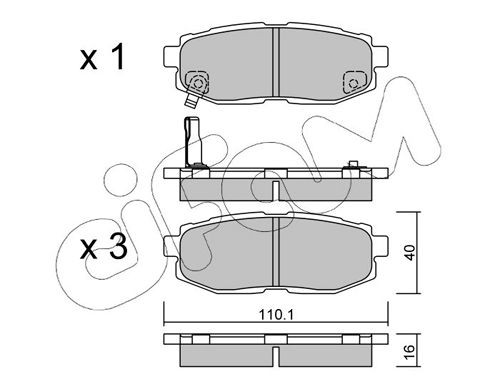 CIFAM 800-162: Disc de frână Ř: 270,0mm, plin, Ř: 270,0mm