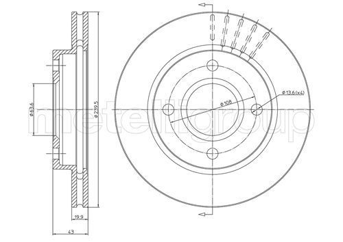 CIFAM 800-169: Piduriketas Ø: 240mm, õhutusega, Ø: 240mm
