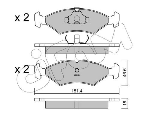 CIFAM 822-029-0: Piduriklotsid