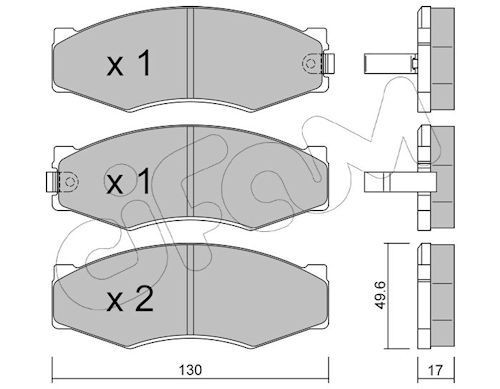 CIFAM 822-066-1: Piduriklotsid