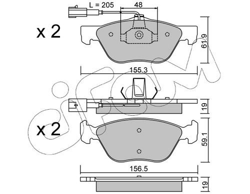 CIFAM 822-083-0: Piduriklotsid