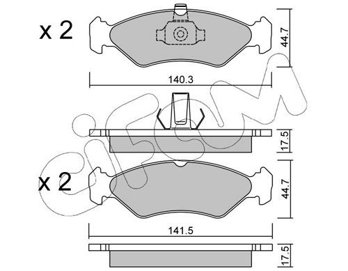 CIFAM 822-088-0: Piduriklotsid