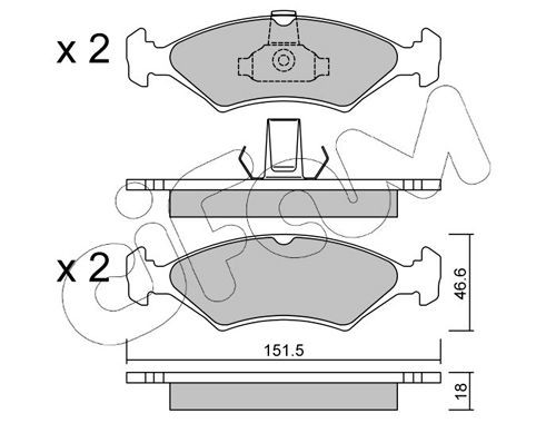 CIFAM 822-093-0: Piduriklotsid