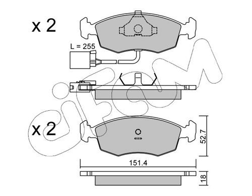 CIFAM 822-094-1: Piduriklotsid