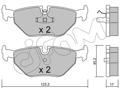 CIFAM 822-180-0: Piduriklotsid