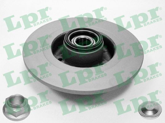 LPR R1004PRCA: Stabdžių diskas LPR HUB BRAKE DISC LINE - FULL COATED Ø: 274mm, visiškai, Ø: 274mm, su priedais, padengta, su ABS jutiklio žiedu, su rato guolio komplektu