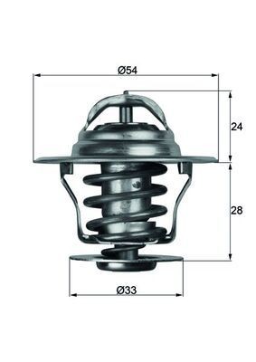 MAHLE ORIGINAL TX 11 92D: Termostat, lichid racire 92°C, 54mm, 33mm, cu etansare