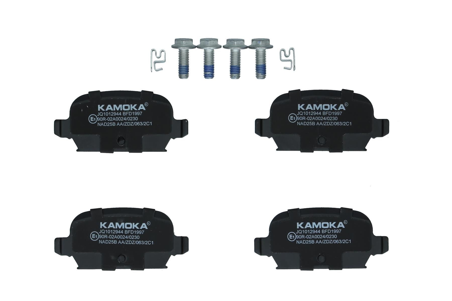 KAMOKA JQ1012944: Plaquettes de frein Essieu arrière