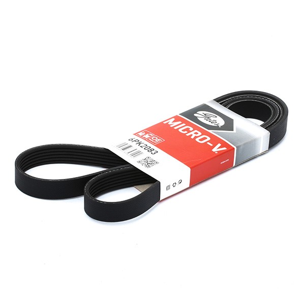GATES 6PK2083: Curea transmisie cu caneluri 2083mm, Numar nervuri: 6, G-Force WorkHorse™