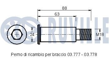 RUVILLE 915573: Άρθρωση, μπάρα